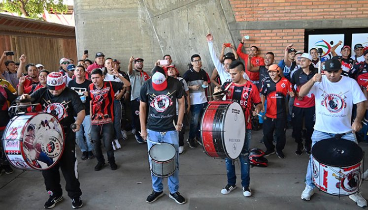 La Banda del Indio, barra del Cúcuta Deportivo. Foto: Jorge Guitérrez. 