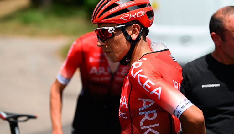 Nairo Quintana, Ruta de Occitania 2022. Foto tomada del Arkéa Samsic