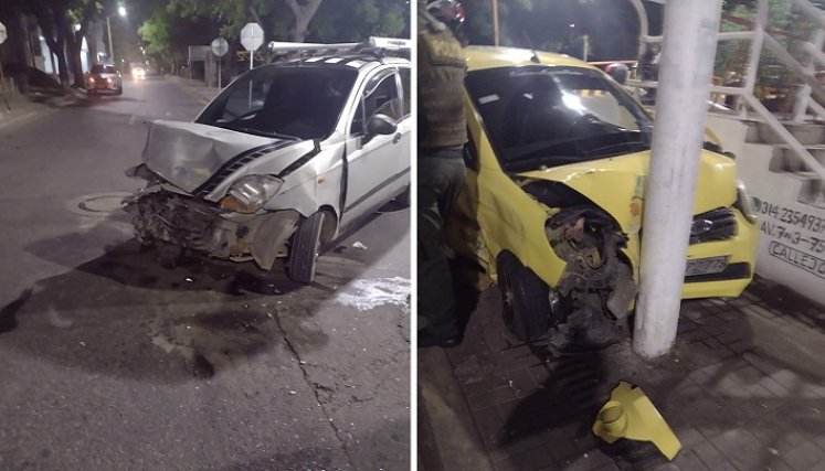 Accidente de tránsito.