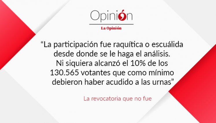La revocatoria que no fue