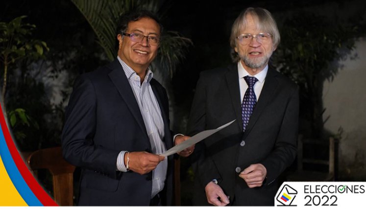 Antanas Mockus anunció su apoyo oficial a Gustavo Petro./Foto: Colprensa