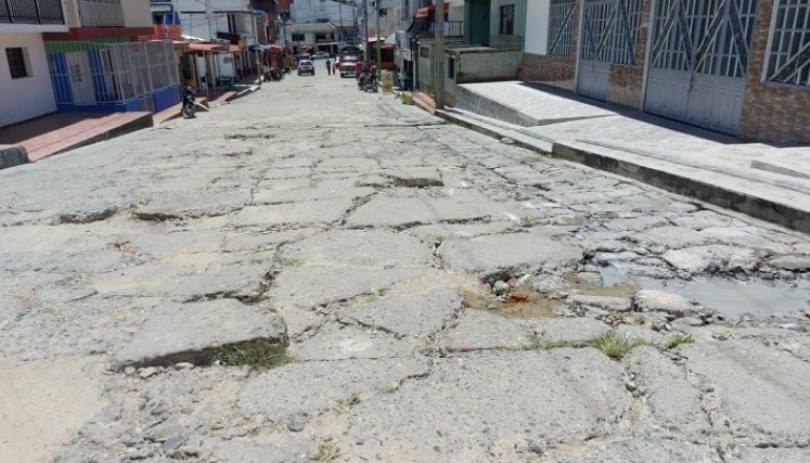 Por la acción del invierno la malla vial del municipio de Ocaña se encuentra en precarias condiciones.        