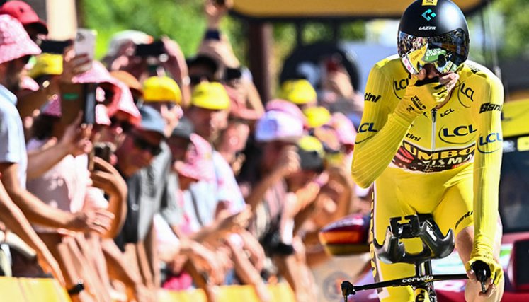 Jonas Vingegaard, campeón del Tour de Francia 2022. AFP