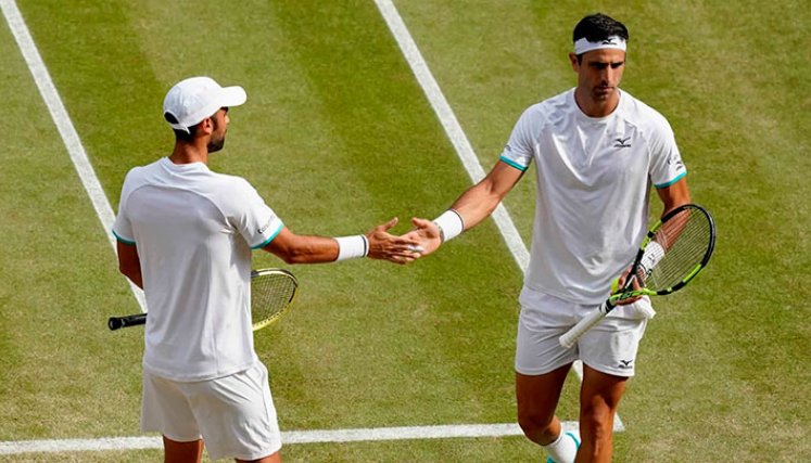 Juan Sebastián Cabal y Robert Faraha, Wimbledon. 
