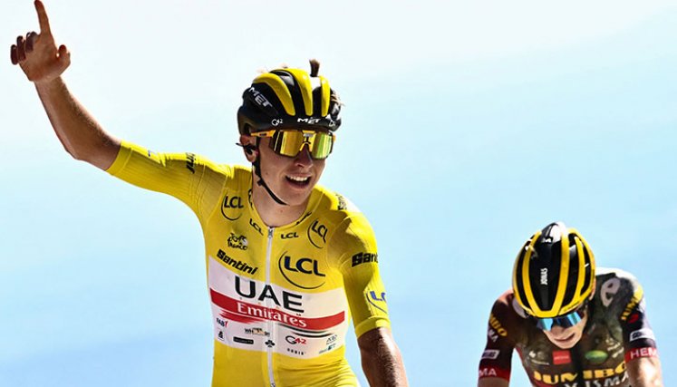 Tadej Pogacar, Tour de Francia 2022. AFP.