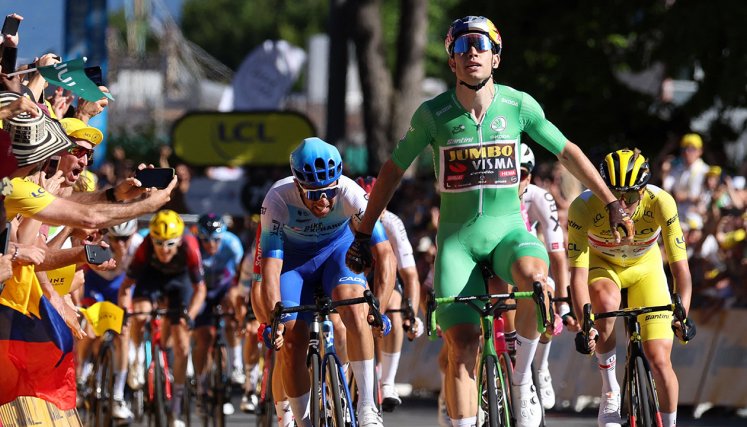  Van Aert gana la octava etapa del Tour de Francia