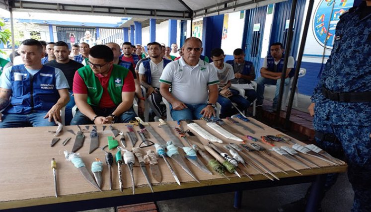 Nuevamente hubo Plan Desarme en la cárcel de Cúcuta./Foto: cortesía