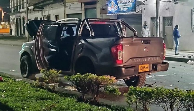 Frustran atentado con 'carro bomba' contra la Policía en Popayán./Foto: Colprensa