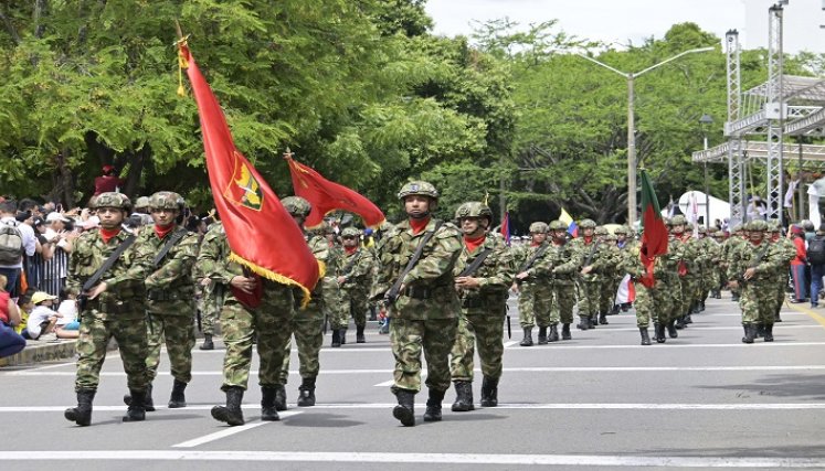 Las Fuerzas Militares hicieron una demostración de sus capacidades.