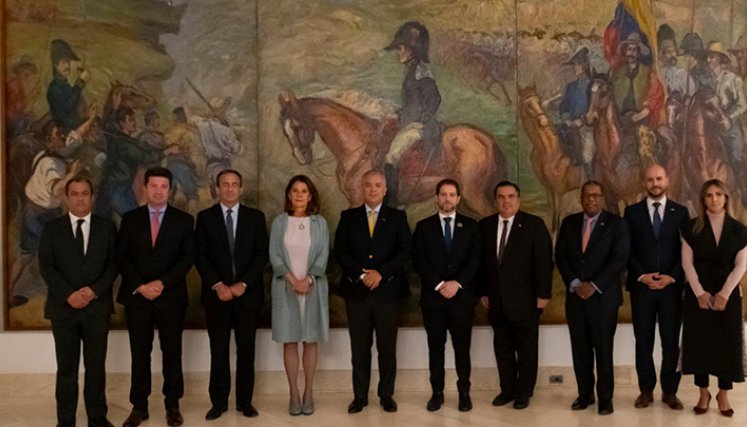 Duque se reunió con la delegación de Biden./Foto: Colprensa