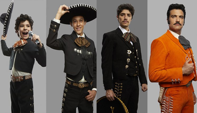 Kaled Acab, Sebastián García, Sebastián Dante y Jaime Camil interpretarán cuatro etapas de la vida de Vicente Fernández./Foto: cortesía