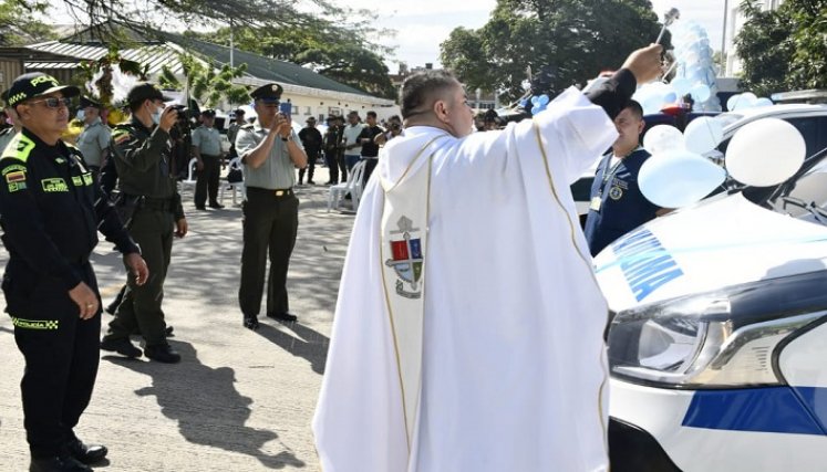 La Policía de Norte de Santander celebró el Día de la Virgen del Carmen./Foto: cortesía