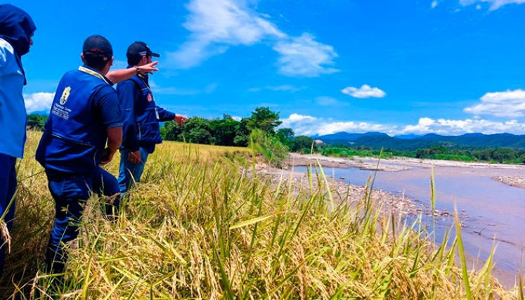 La Alcaldía intervendrá puntos críticos cerca al río Zulia. / Foto Cortesía