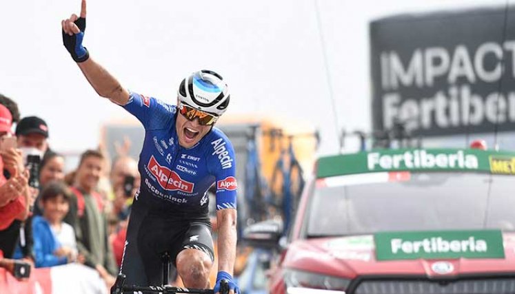 El australiano Jay Vine (Alpecin) volvió a ser protagonista principal en la octava etapa de la Vuelta a España.