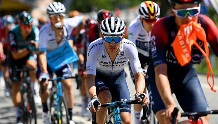 El ciclista colombiano Miguel Ángel López (Astana) cumple una aceptable presentación en la ronda española.