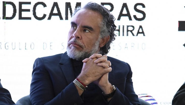 Armando Benedetti estuvo en el Acuerdo de la Frontera./Foto Jorge Gutiérrez-La Opinión