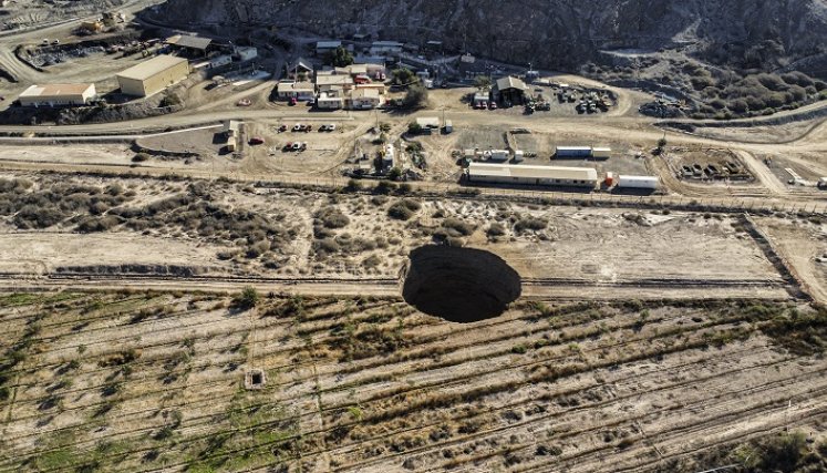 Extraño hueco en Chile. / Foto: AFP
