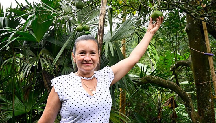 Martha Barreras en la finca 'La Belencita' 