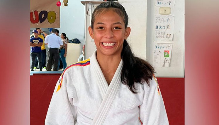 Maryuri Ureña, judoca cucuteña. 