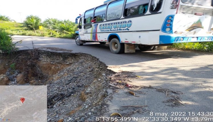Debido a la ola invernal de los últimos días las arterias viales del corregimiento de Otaré, comprensión rural del municipio de Ocaña, registra deterioro.