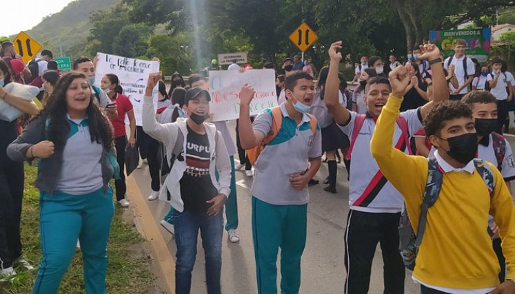 Protesta en La Garita