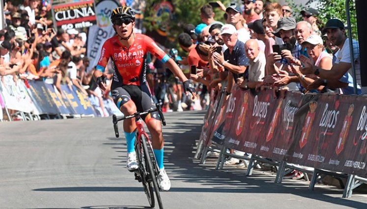 Santiago Buitrago ganó la primera etapa denla Vuelta a Burgos.