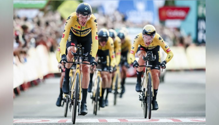 Jumbo Visma ganó la crono por equipos en la Vuelta a España 2022
