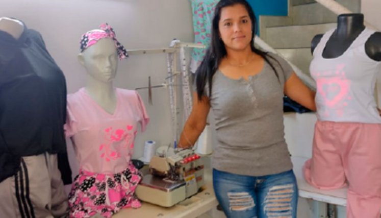 Yamileth Salas es una de las emprendedoras migrantes venezolanas beneficiadas por Empropaz. / Foto: Cortesía