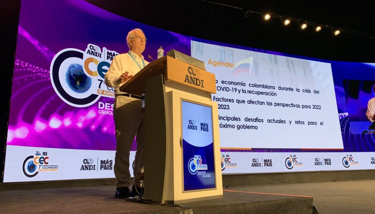 José Antonio Ocampo participó en el séptimo Congreso Empresarial Colombiano. / Foto: Twitter ANDI