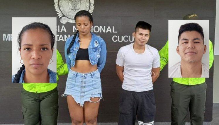 Mahury Gómez engañaba a los mototaxistas para que le hicieran una carrera y al llegar al sitio que ella pedía, Jimmy Acosta los intimidaba con un arma y los robaba.
