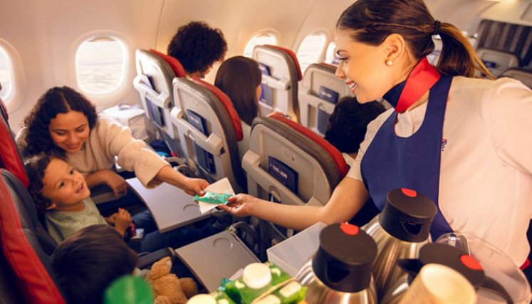 Las alternativas gastronómicas varían según el horario del vuelo. / Foto: Cortesía