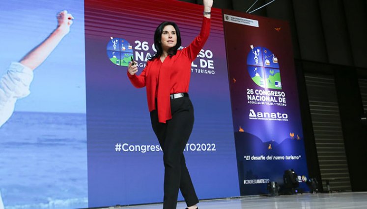 Margarita Pasos aconsejó enfocarse en la metas y no en los miedos. / Foto: Cortesía Anato