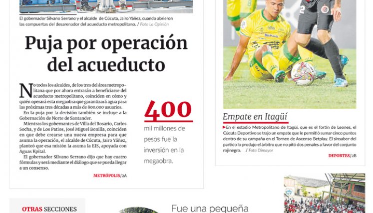 Portada del martes 16 de agosto de 2022