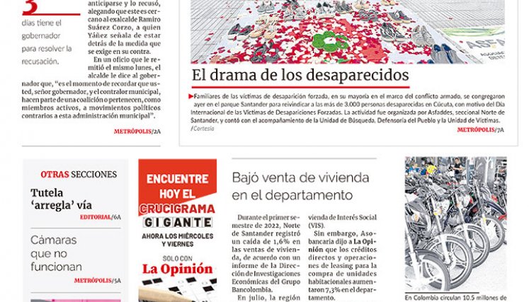 Portada del 31 de agosto de 2022