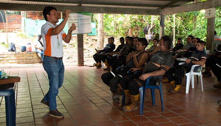 Se han dictado 22 talleres en 11 minas de carbón de Norte de Santander. / Foto: Pablo Castillo