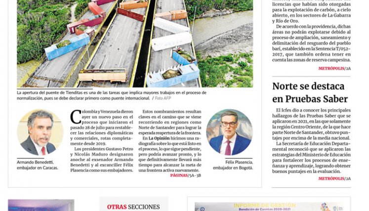 Portada del viernes, 12 de agosto de 2022