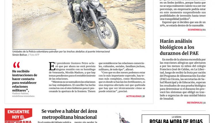 Portada del miércoles, 10 de agosto de 2022