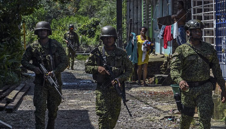 Un puerto colombiano, dos bandas: la guerra urbana que dividió a Buenaventura./Foto: AFP