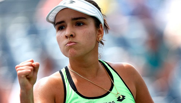 Camila Osorio, tenista cucuteña.  Foto: AFP
