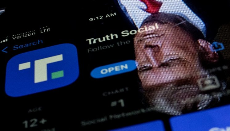 Red social de Donald Trump. / Foto: AFP