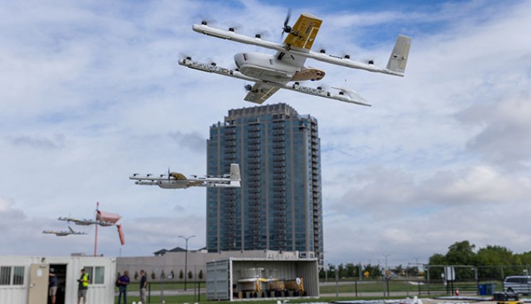 Entrega de drones.