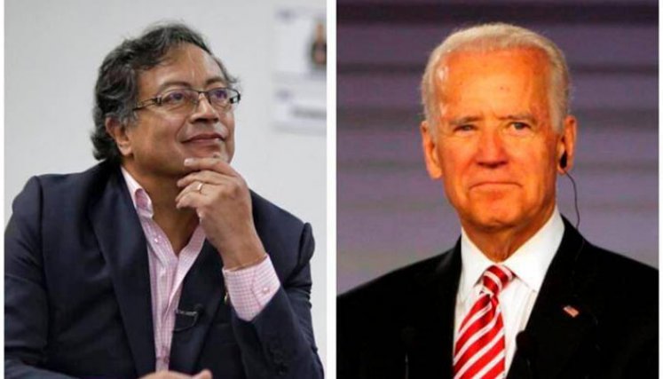 Gustavo Petro y Joe Biden