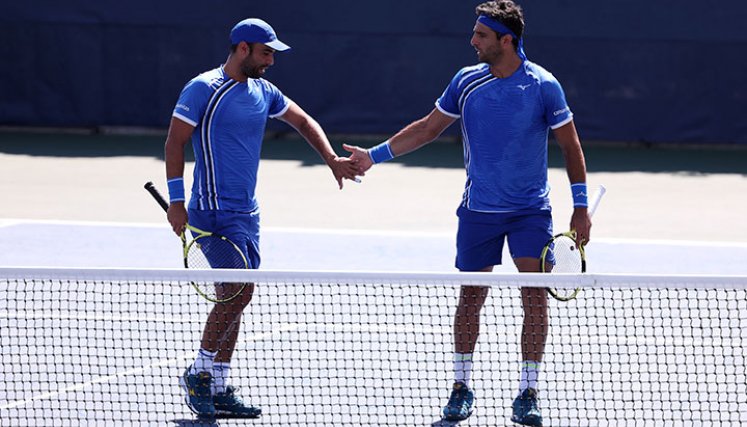 Juan Sebastián Cabal y Robert Farah, en el US OPEN 2022. 
