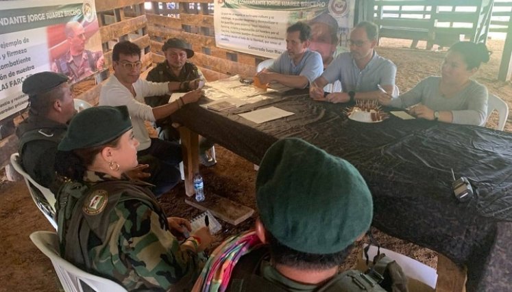 El comisionado para la Paz, Danilo Rueda, se reunió con las disidencias de las Farc./Foto Colprensa