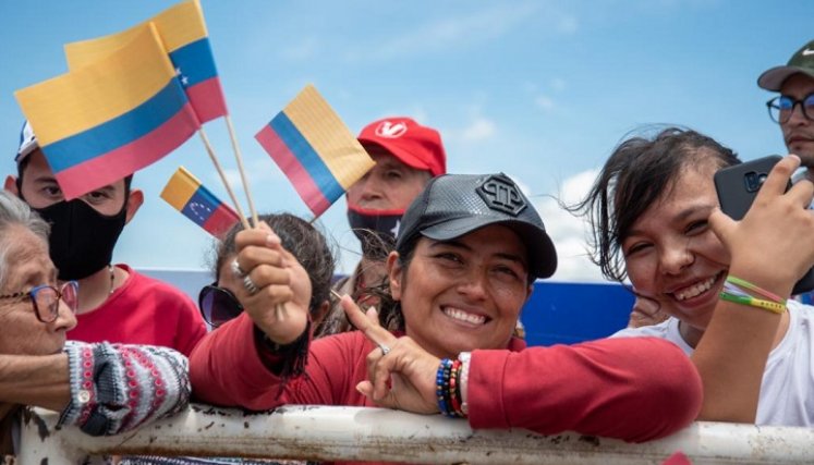 Este 26 de septiembre se dio oficialmente la reapertura de la frontera con Venezuela para el comercio./Foto Presidencia