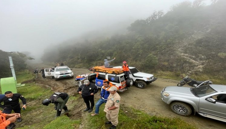 Mantienen la búsqueda de personas que desaparecieron tras acudir a un supuesto retiro espiritual. Fotos cortesía Protección Civil Táchira / La Opinión 