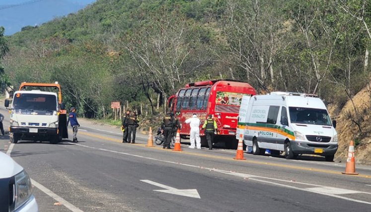 Un muerto y dos personas heridas en accidente de tránsito vía El Zulia./Foto: cortesía