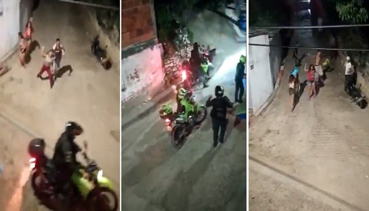 Asonada contra la Policía.