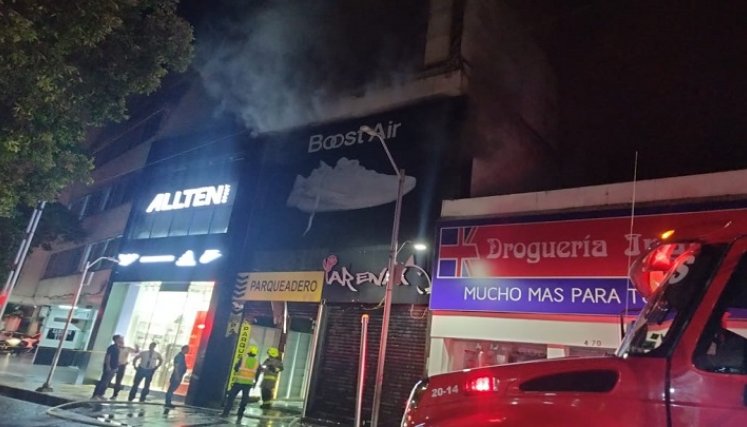 Incendio en el centro de Cúcuta./Foto: La Opinión