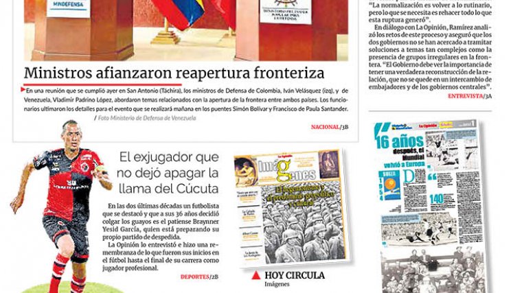 Portada del domingo, 25 de septiembre de 2022